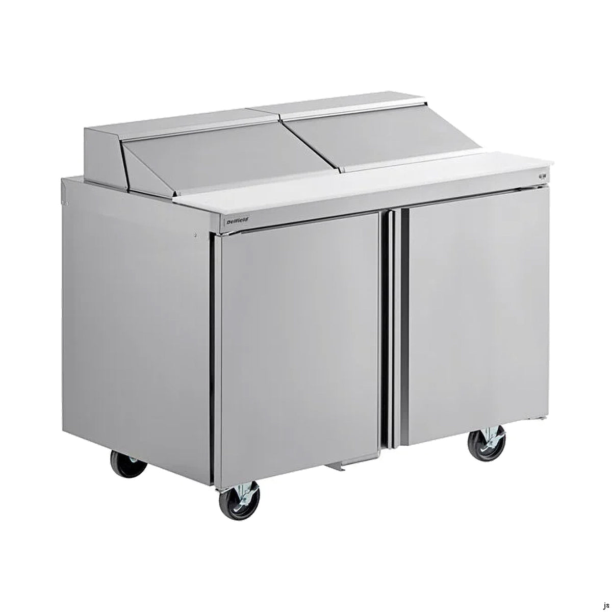 Delfield 4448NP-12M 48.13-Inch Sandwich & Salad Prep Table — 12 Pans, 2 doors
