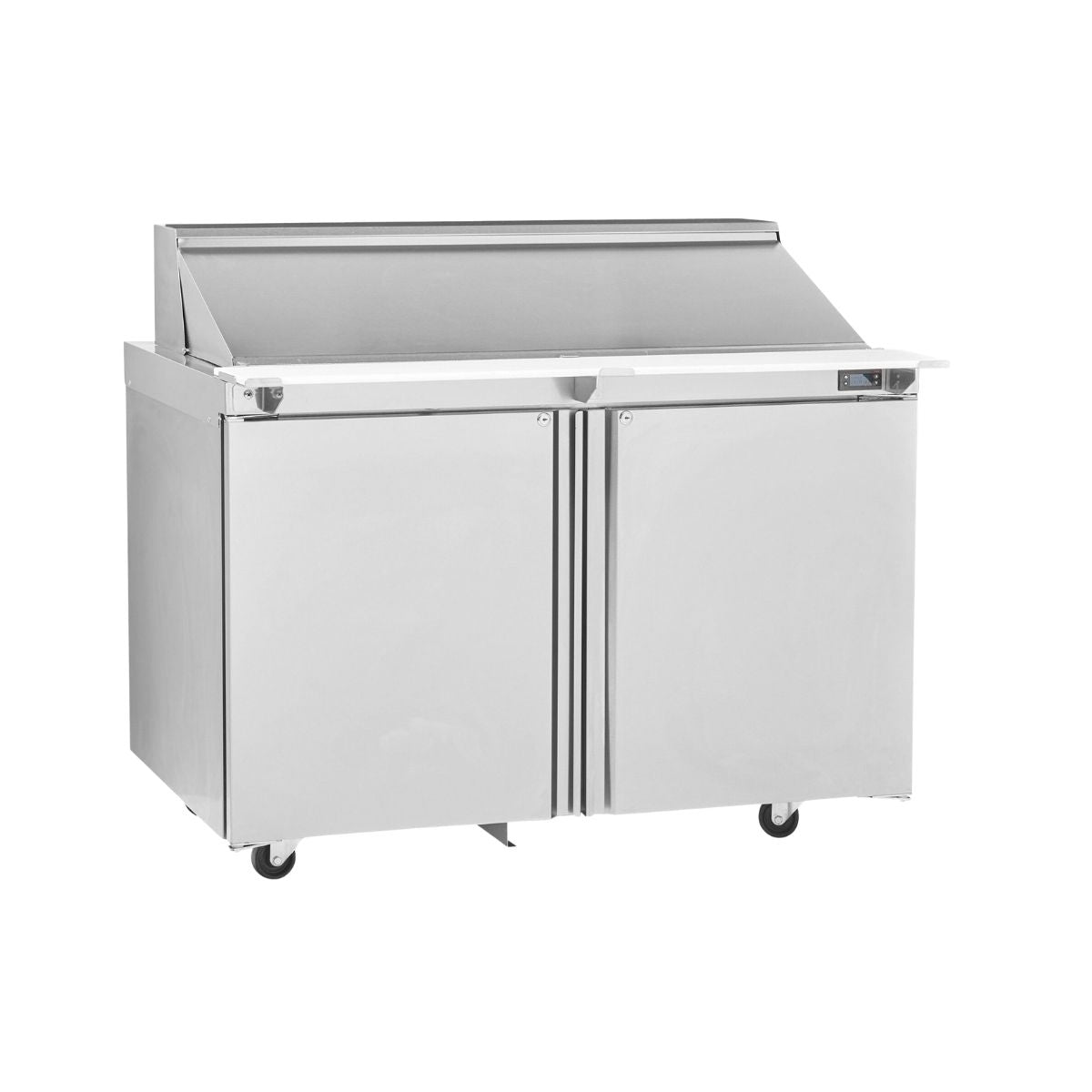 Delfield 4448NP-6 48.13-Inch Sandwich & Salad Prep Table — 6 Pans, 2 doors