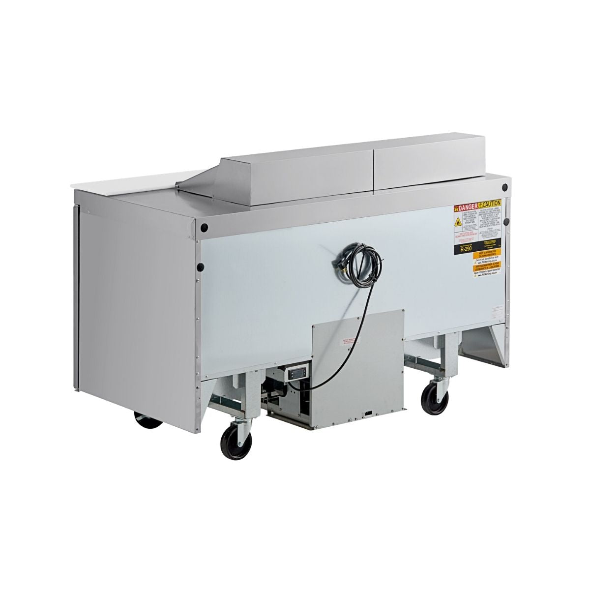 Delfield 4460NP-12 60.13-Inch Sandwich & Salad Prep Table — 12 Pans, 2 doors