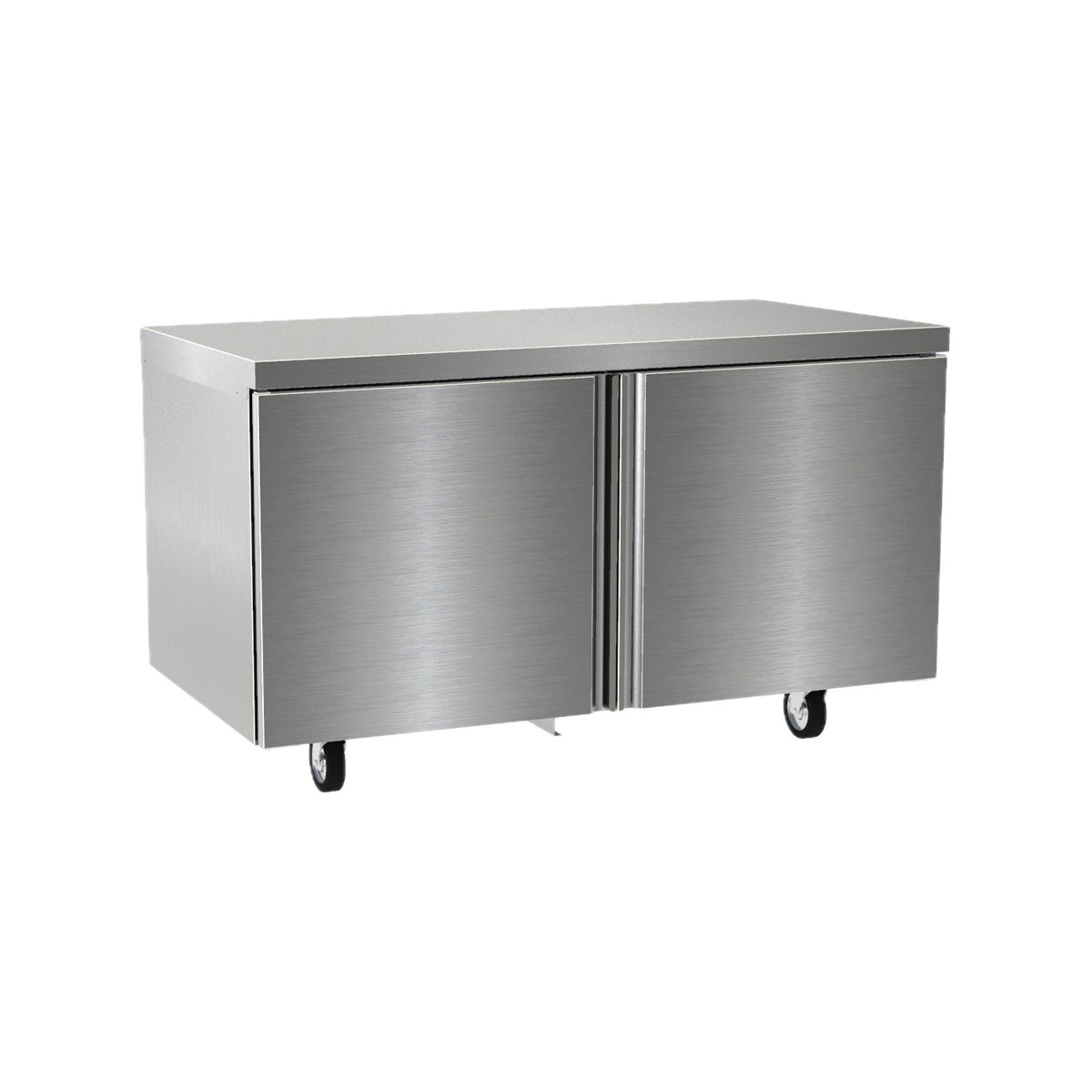 Delfield 4464NP 64.13-Inch Commercial Worktop Refrigerator — 2 doors