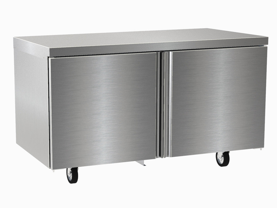 Delfield 4564NP 64.13-Inch Commercial Worktop Freezer — 2 doors