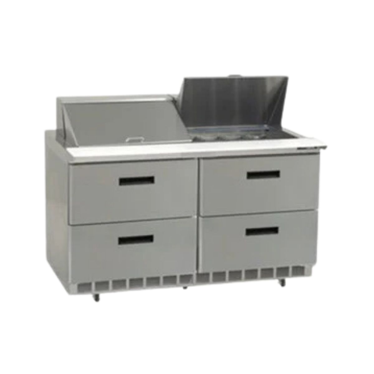 Delfield D4460NP-24M 60.13-Inch Sandwich & Salad Prep Table — 24 Pans, 4 drawers