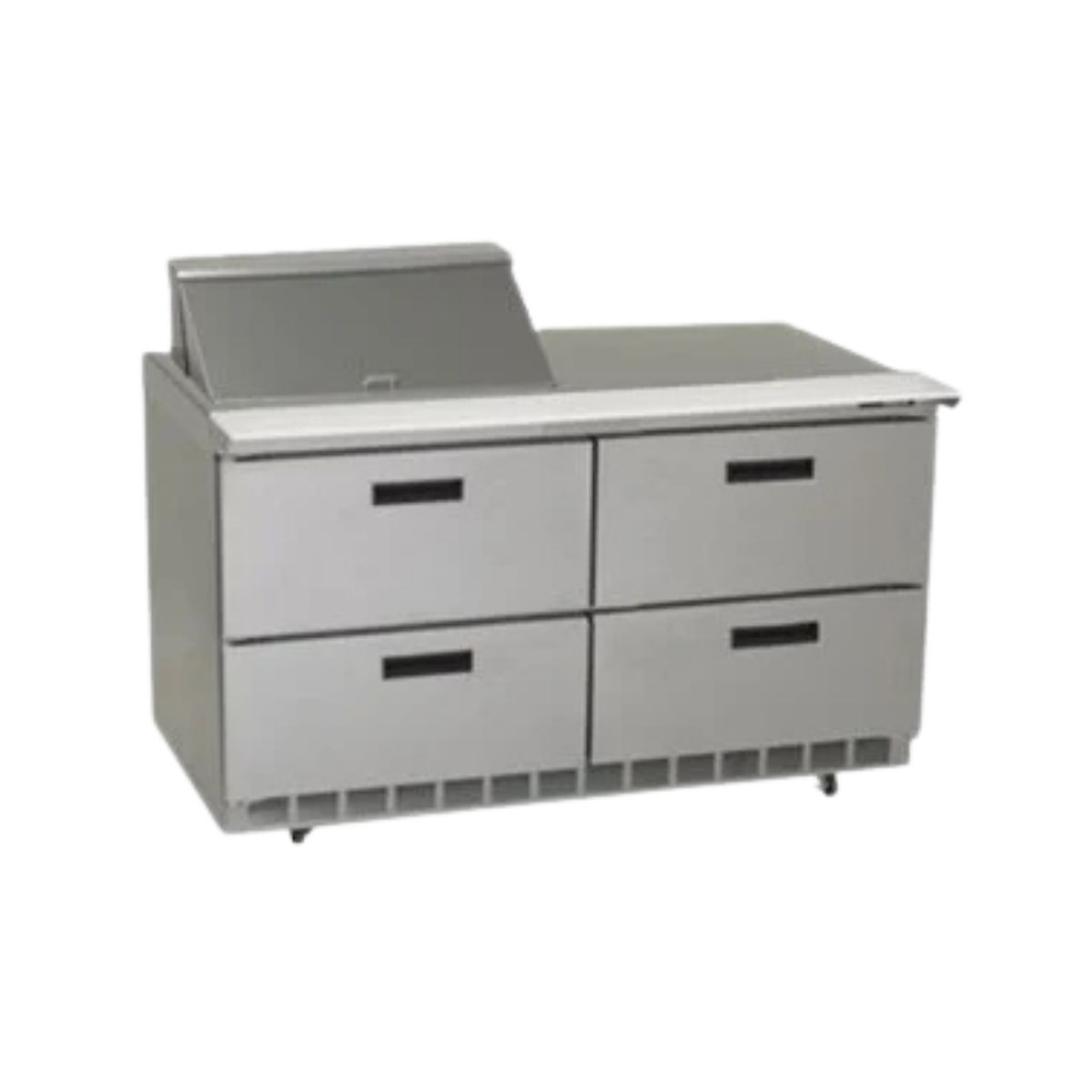 Delfield D4464NP-12M 64.13-Inch Sandwich & Salad Prep Table — 12 Pans, 4 drawers