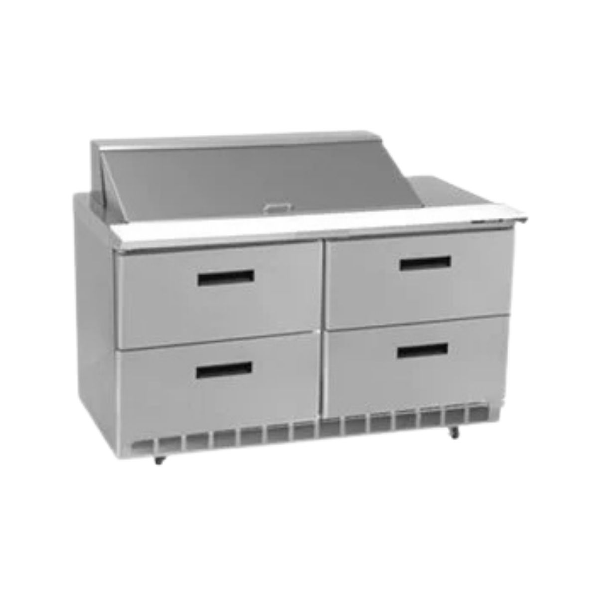 Delfield D4464NP-18M 64.13-Inch Sandwich & Salad Prep Table — 18 Pans, 4 drawers
