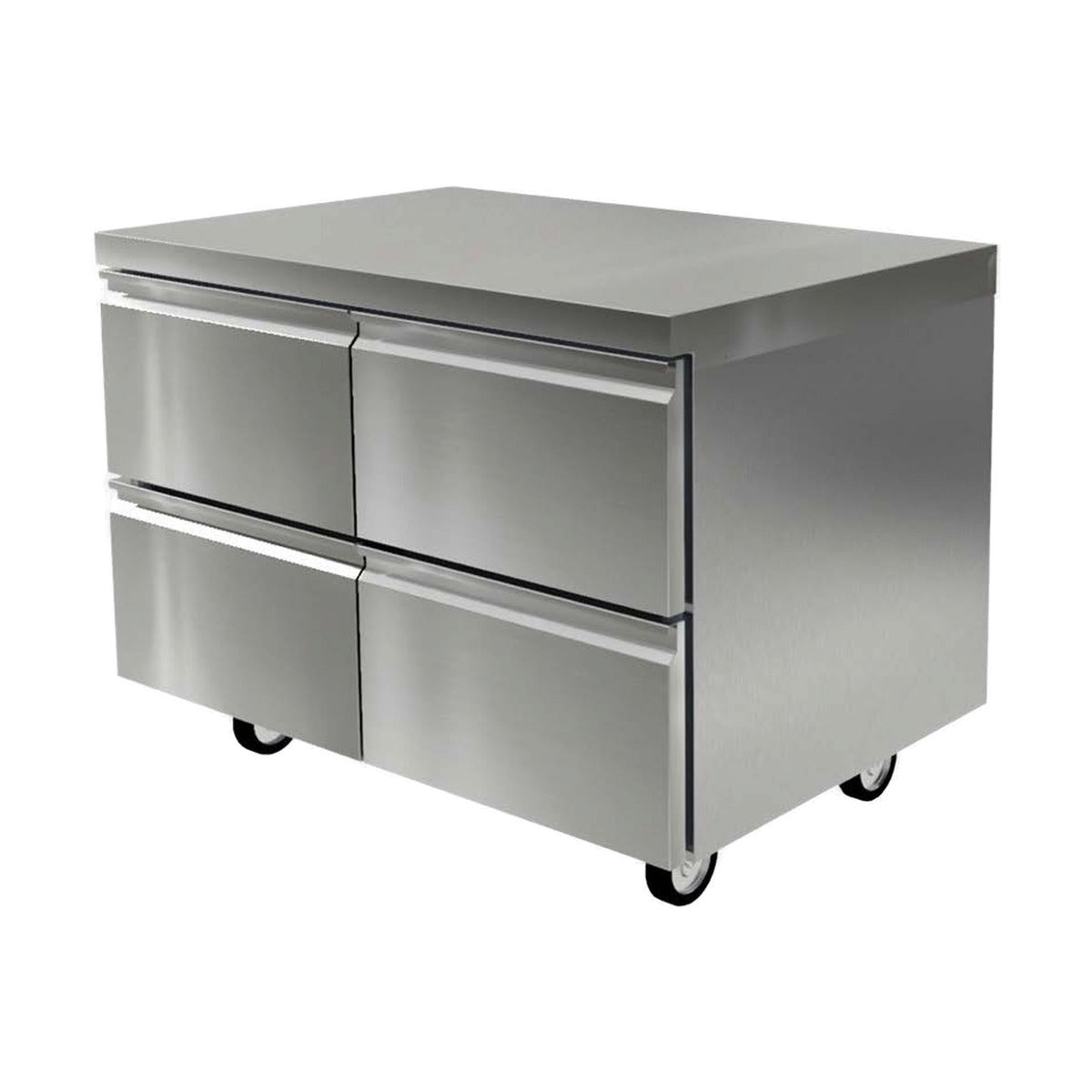 Delfield D4464NP 64.13-Inch Commercial Worktop Refrigerator — 4 drawers