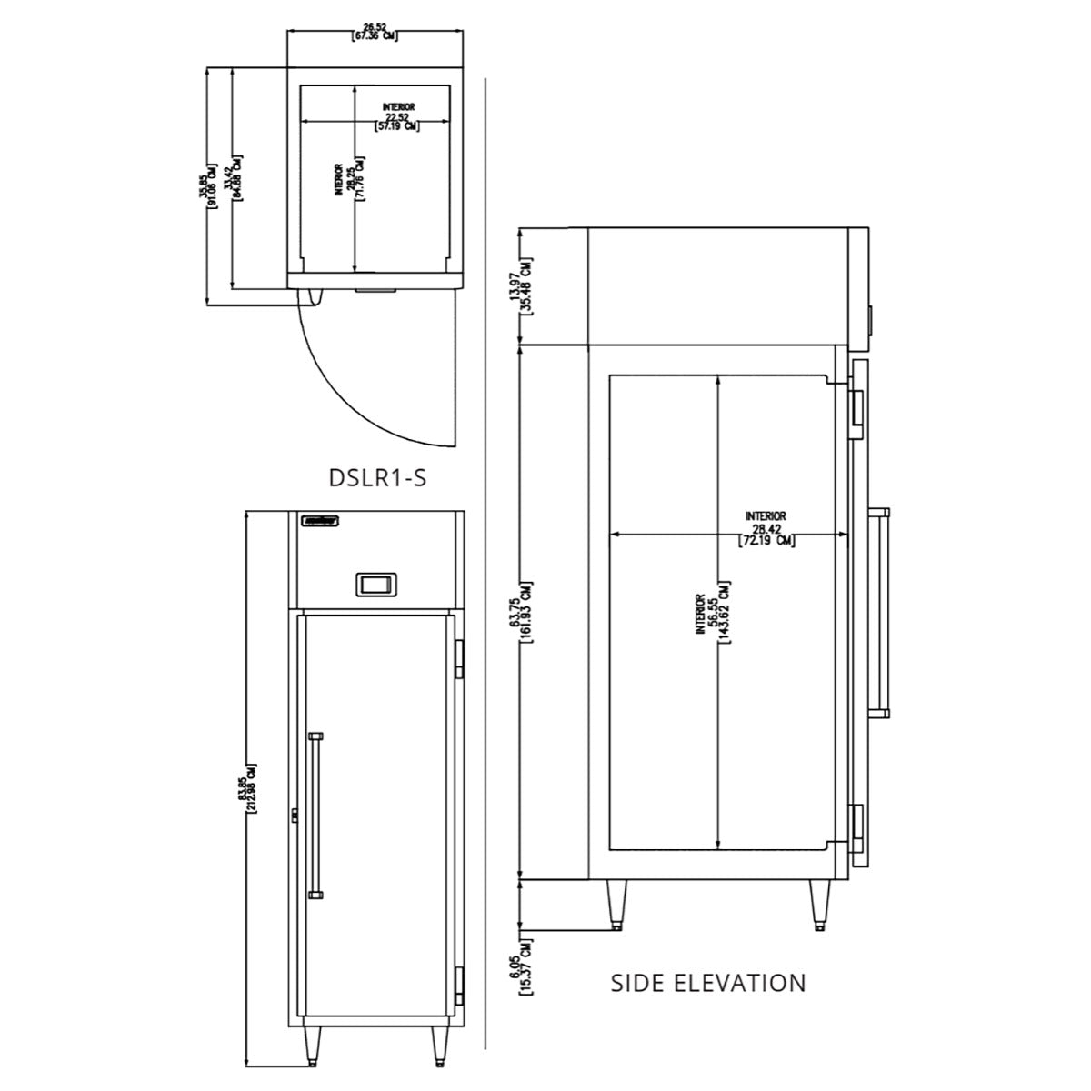 Delfield DSLR1-S 26.52-Inch Reach-In Refrigerator — 1 Door