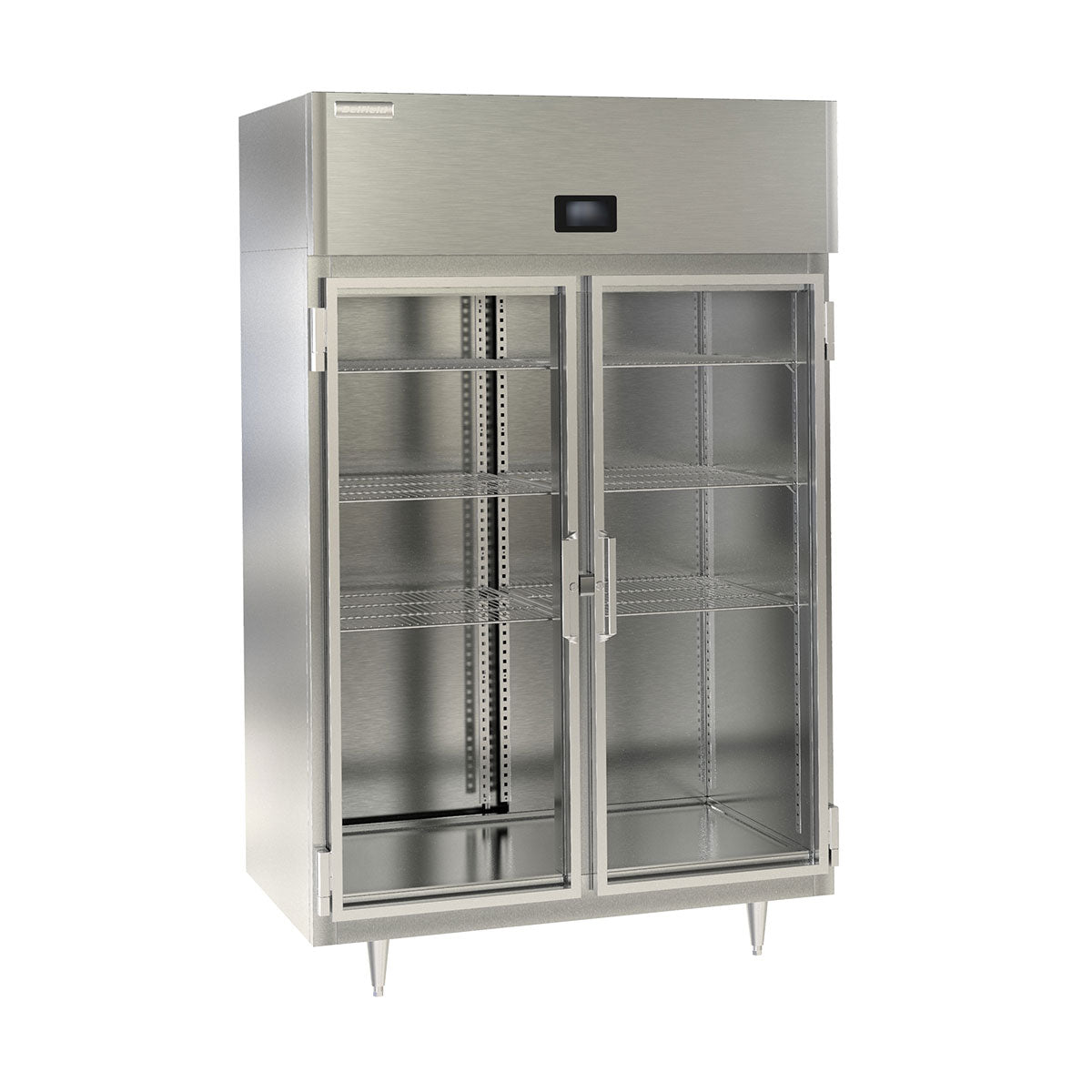 Delfield DSLR2-G 51.89-Inch Reach-In Glass Door Refrigerator — 2 Doors