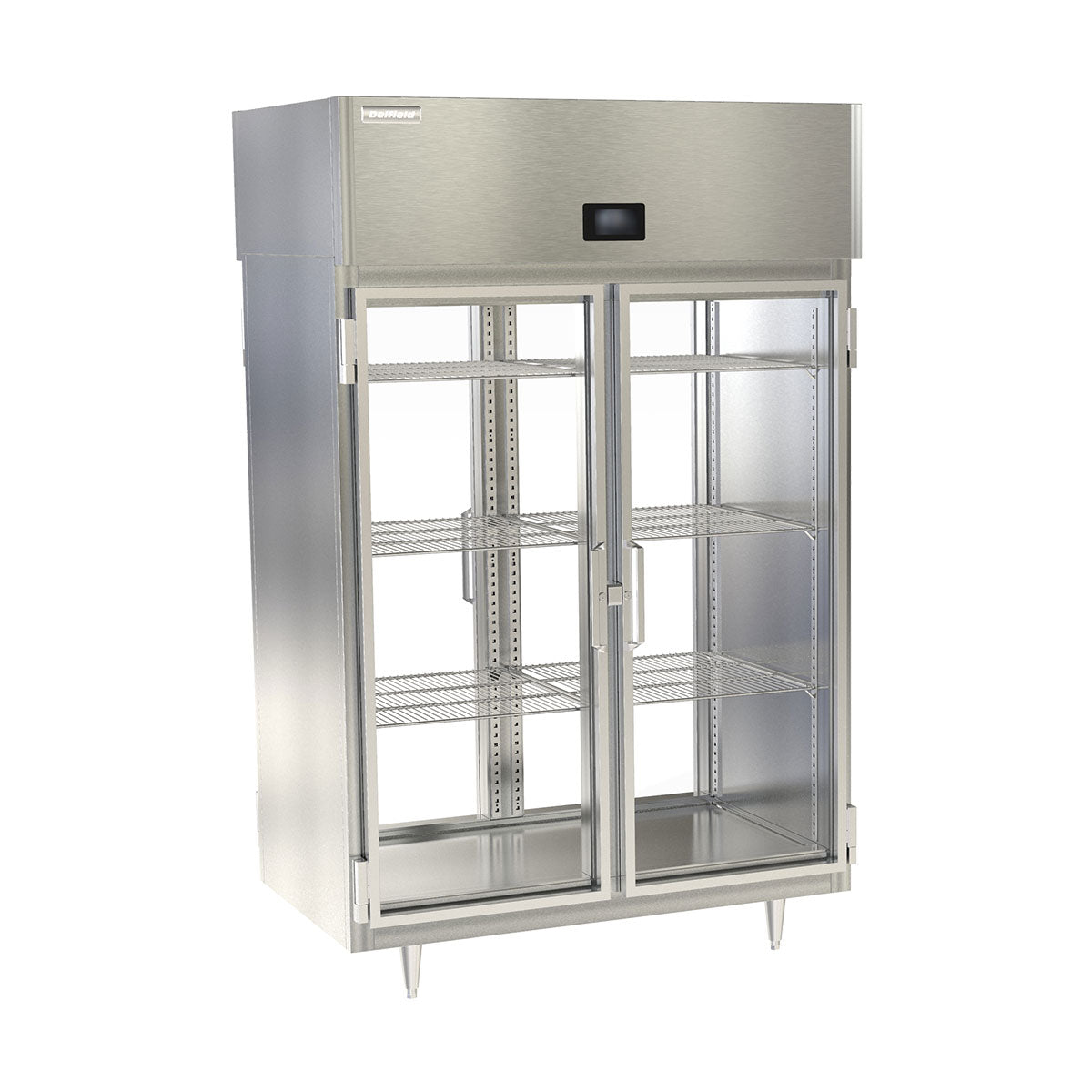 Delfield DSLRPT2-G 51.89-Inch Pass-Thru Glass Door Refrigerator — 4 Doors