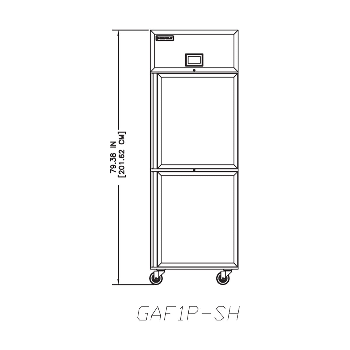 Delfield GAF1P-SH 27.4-Inch Reach-In Freezer — 2 Doors