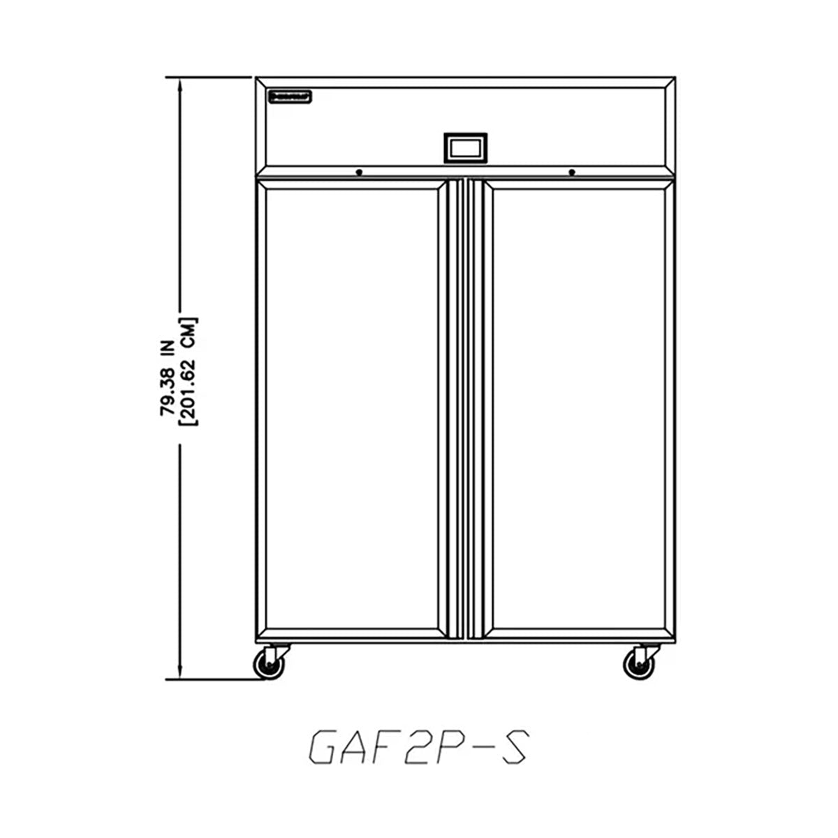 Delfield GAF2P-S 55.22-Inch Reach-In Freezer — 2 Doors