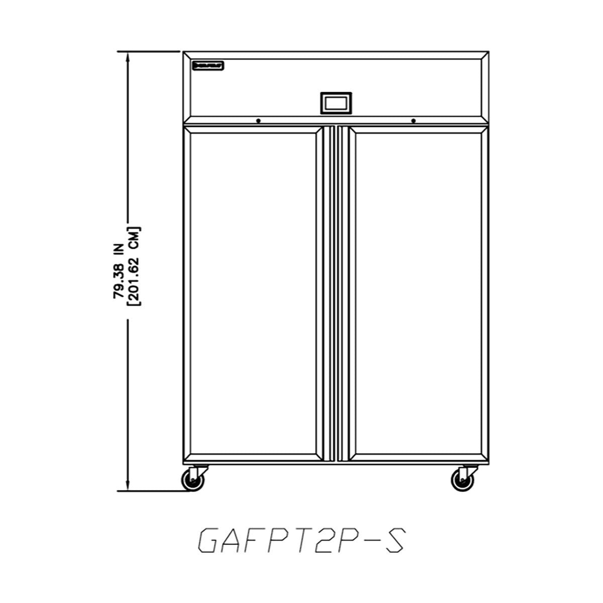 Delfield GAFPT2P-S 55.22-Inch Pass-Thru Freezer — 4 Doors