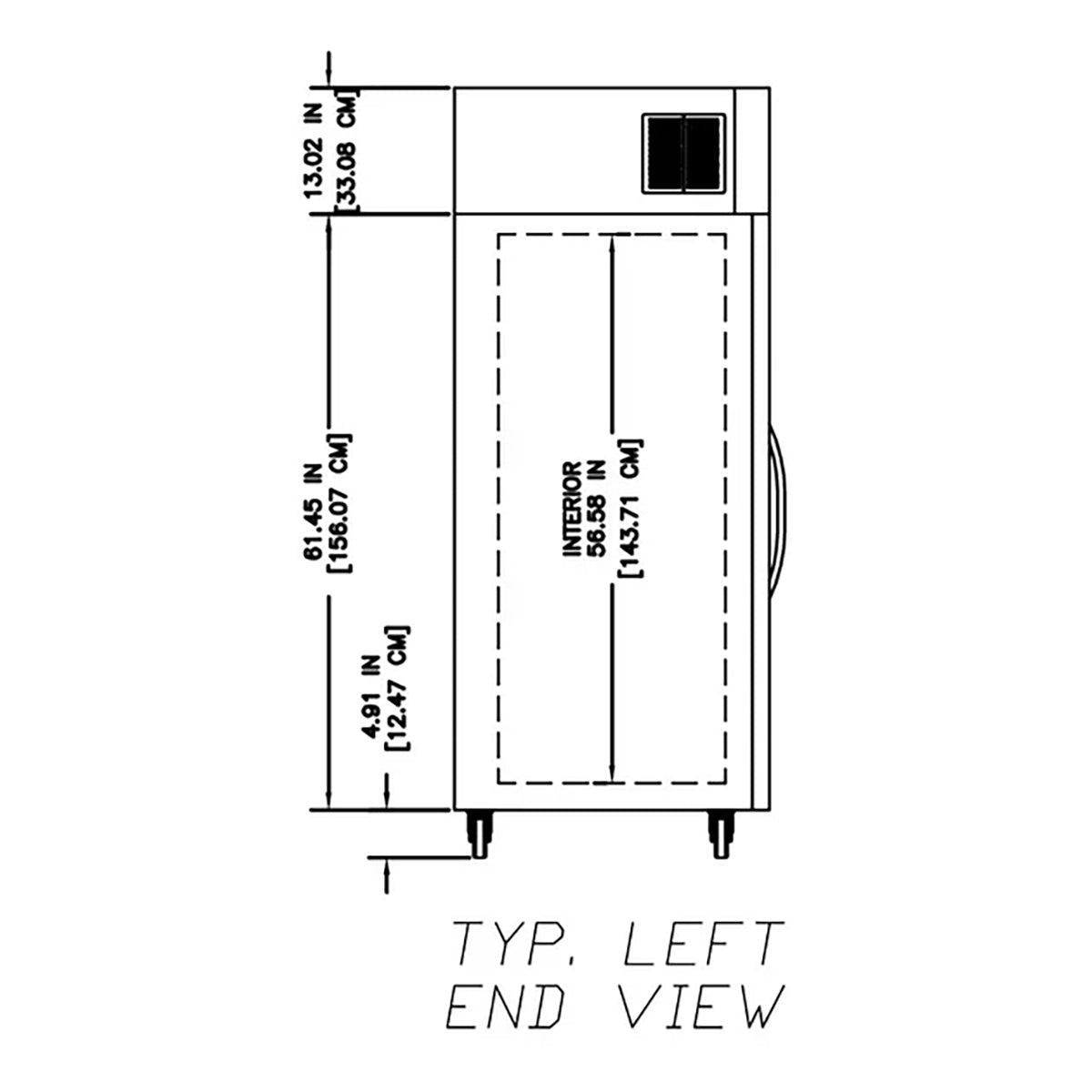 Delfield GAR2P-GH 55.22-Inch Reach-In Glass Door Refrigerator — 4 Doors