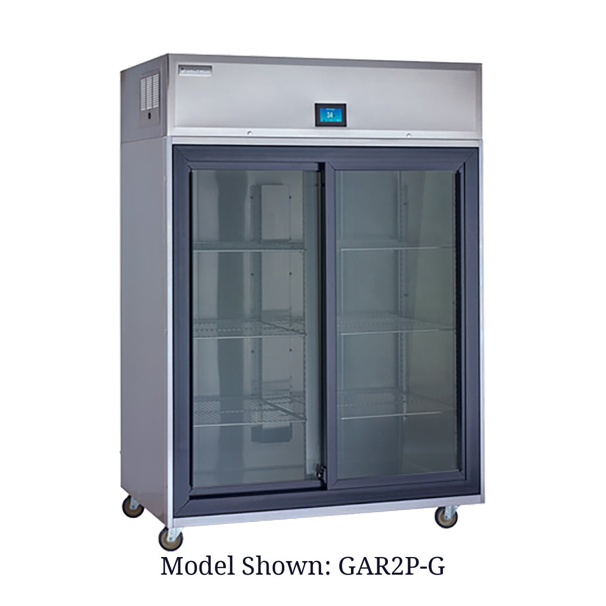 Delfield GAR3P-G 83-Inch Reach-In Glass Door Refrigerator — 3 Doors