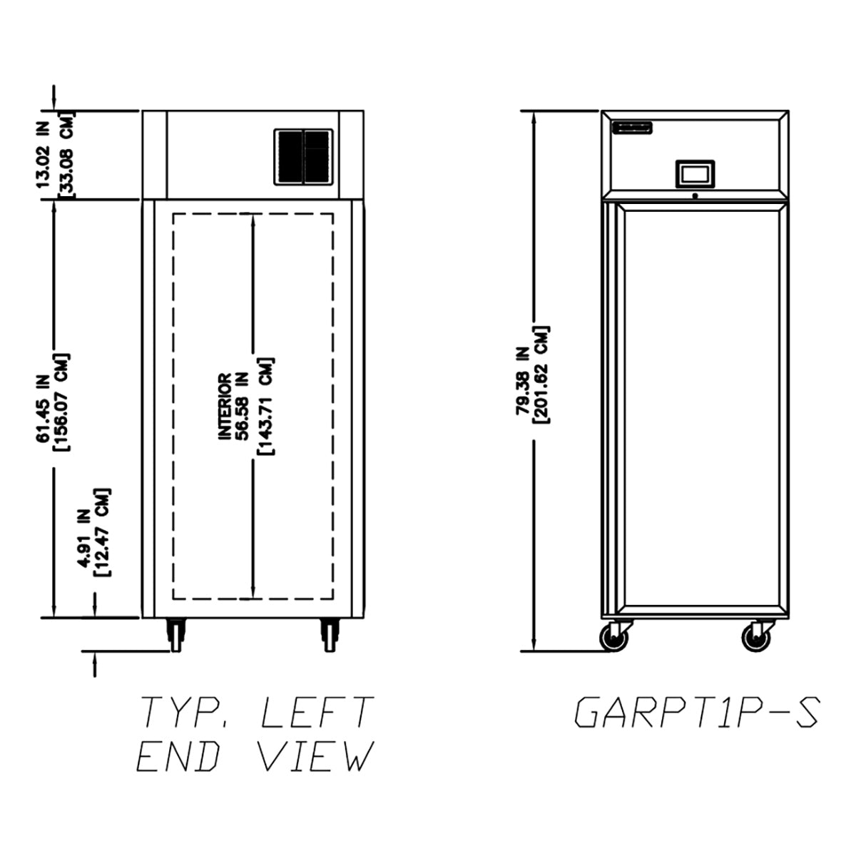 Delfield GARPT1P-S 27.4-Inch Pass-Thru Refrigerator — 2 Doors
