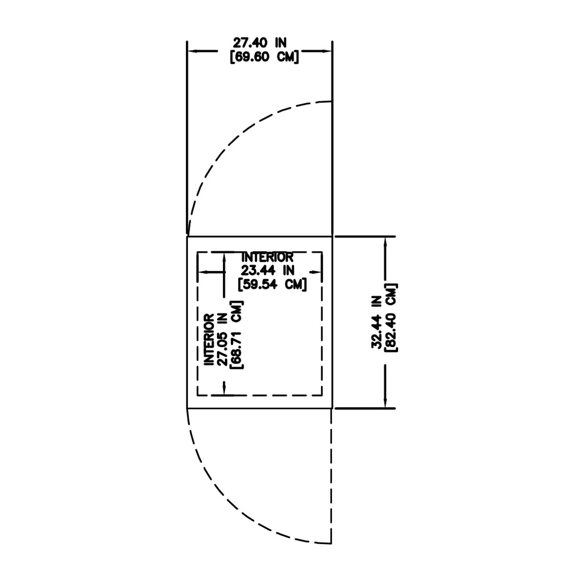 Delfield GARPT1P-S 27.4-Inch Pass-Thru Refrigerator — 2 Doors