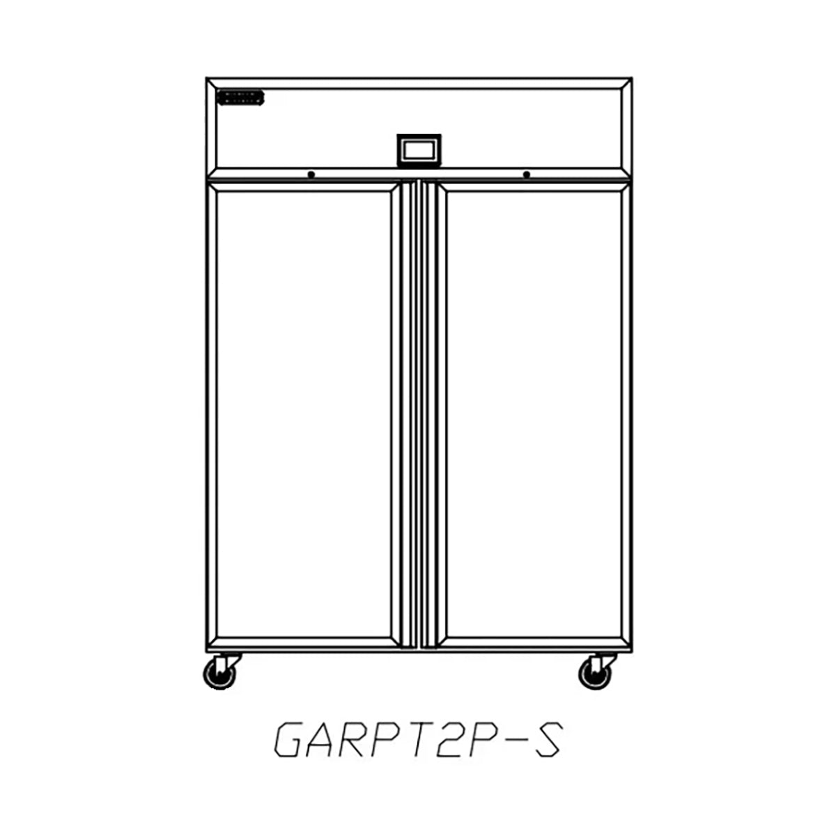 Delfield GARPT2P-S 55.22-Inch Pass-Thru Refrigerator — 4 Doors