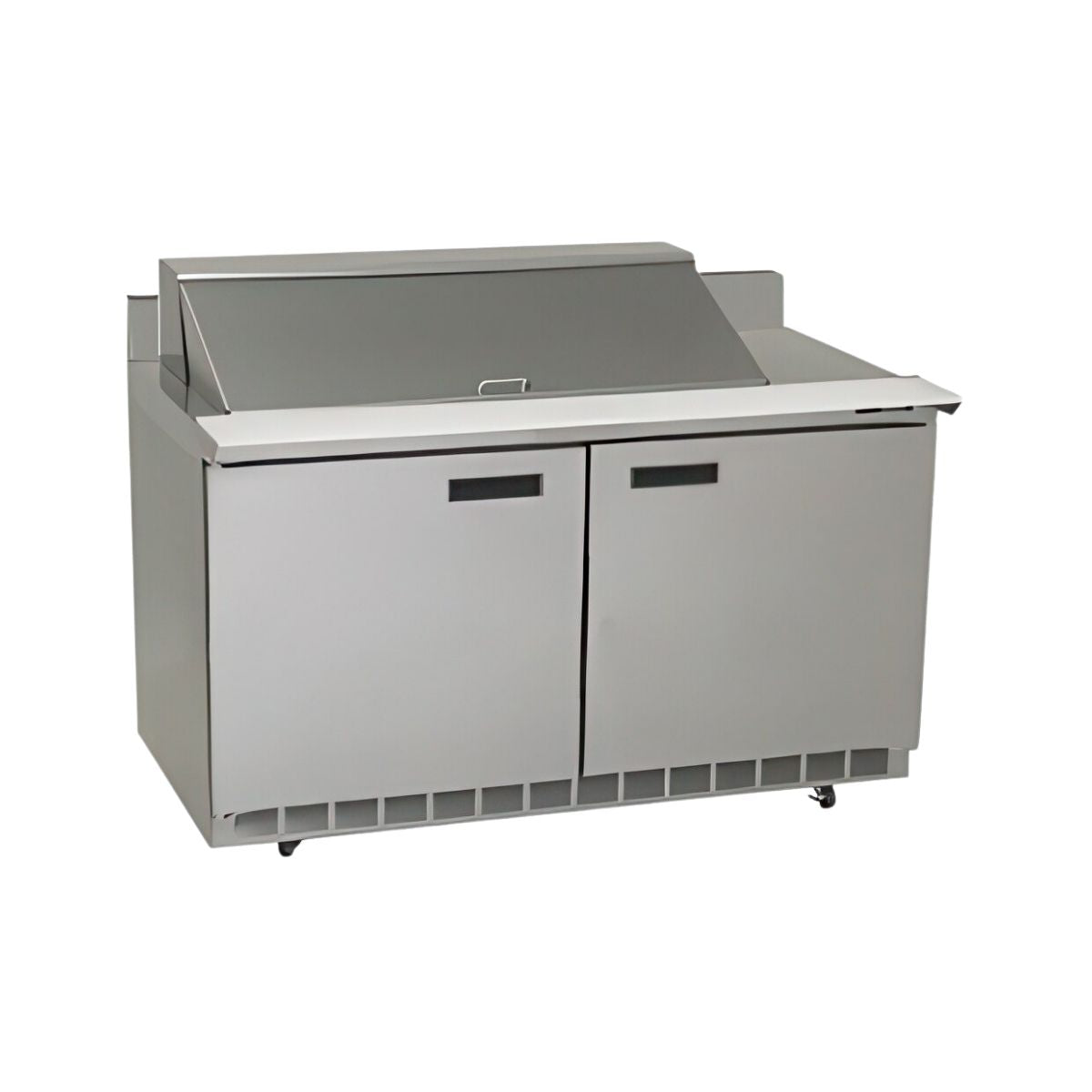 Delfield ST4464NP-18M 64.13-Inch Sandwich & Salad Prep Table — 18 Pans, 2 doors