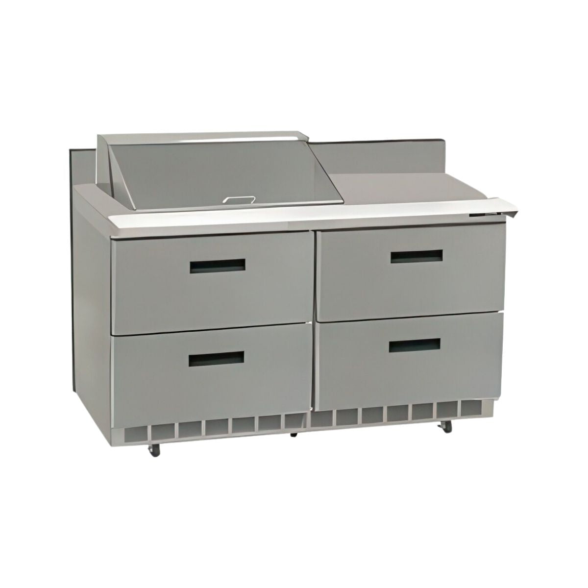 Delfield STD4448NP-6 48.13-Inch Sandwich & Salad Prep Table — 6 Pans, 4 drawers