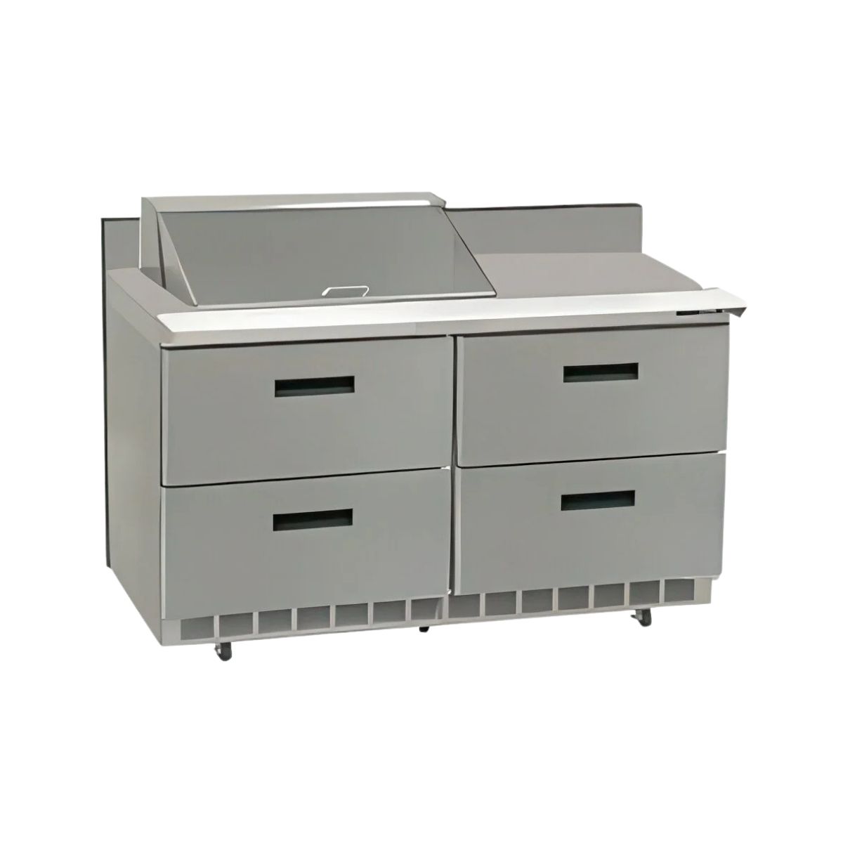 Delfield STD4448NP-6M 48.13-Inch Sandwich & Salad Prep Table — 6 Pans, 4 drawers
