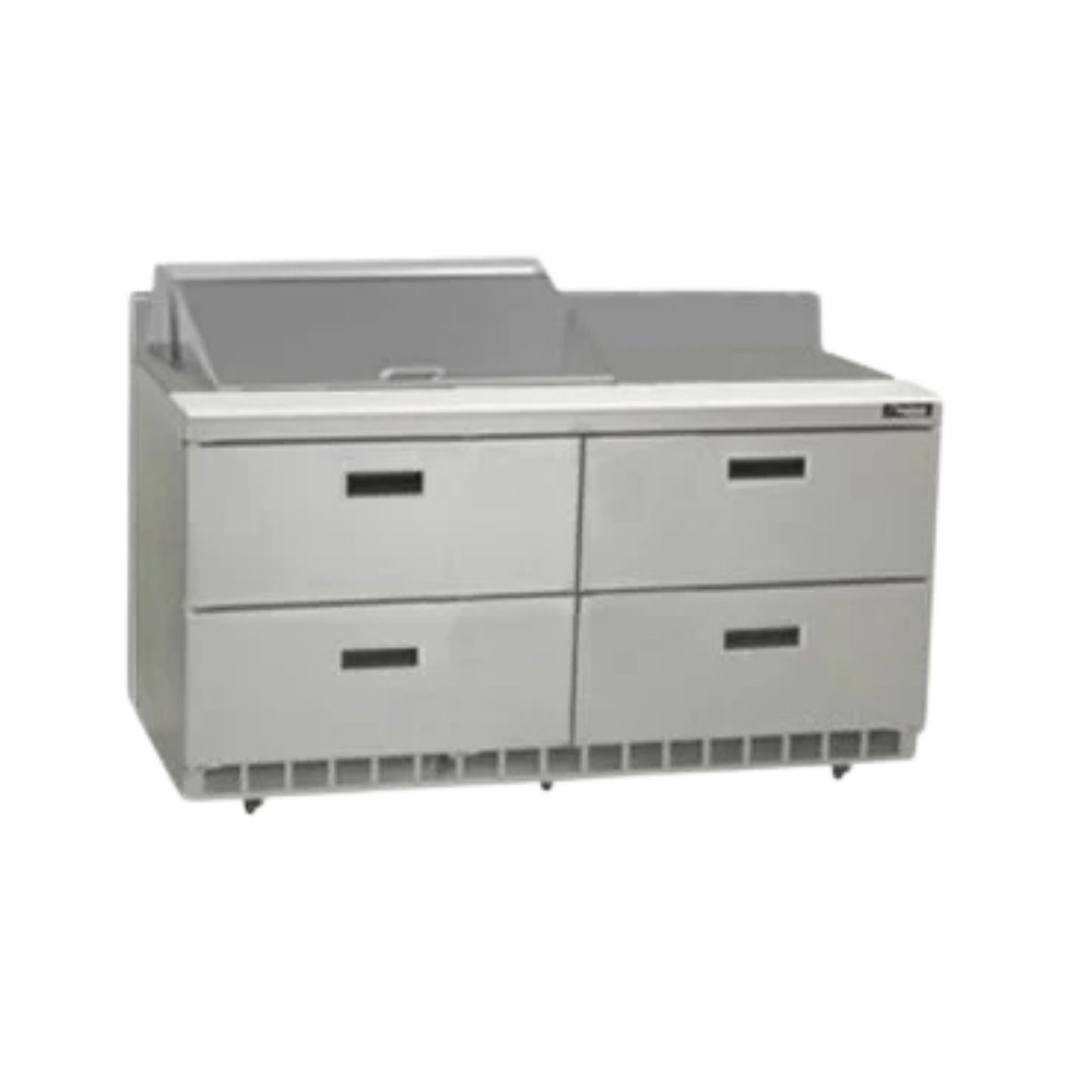 Delfield STD4464NP-12M 64.13-Inch Sandwich & Salad Prep Table — 12 Pans, 4 drawers