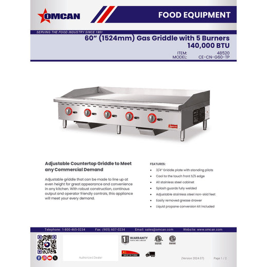 Spec Sheet