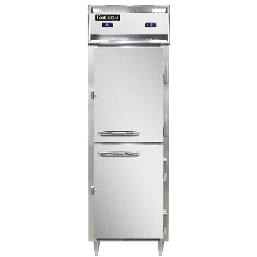 Continental Refrigerator D1RFSNHD 26-Inch Refrigerator / Freezer — 2 Doors, Stainless Steel Front