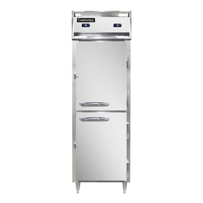 Continental Refrigerator D1RFSNSAHD 26-Inch Refrigerator / Freezer — 2 Doors, Stainless Steel Exterior