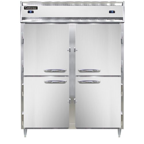 Continental Refrigerator D2RFENPTHD 28.5-Inch Refrigerator / Freezer — 4 Doors, Stainless Steel Front