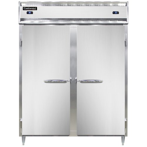 Continental Refrigerator D2RFENPT 28.5-Inch Refrigerator / Freezer — 4 Doors, Stainless Steel Front