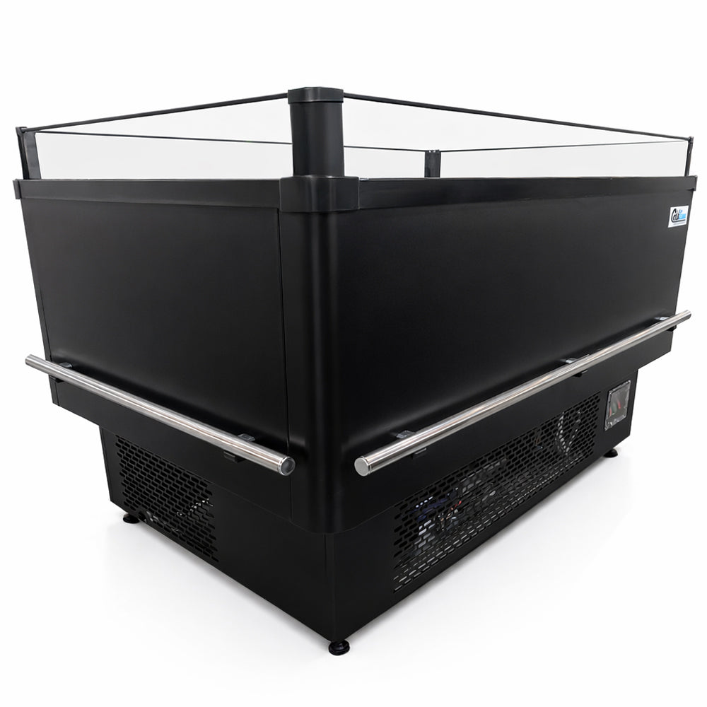 Coldline ISLAND-DT60 62" Open Air Dual Temperature Refrigerator and Freezer Island Merchandiser