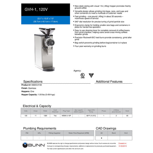 Spec Sheet