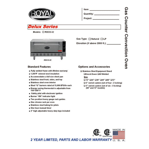 Spec Sheet
