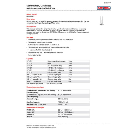 Spec Sheet