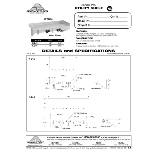 Spec Sheet