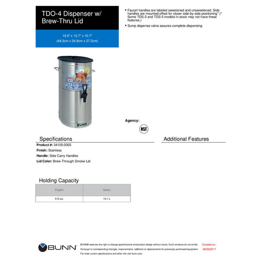 Spec Sheet