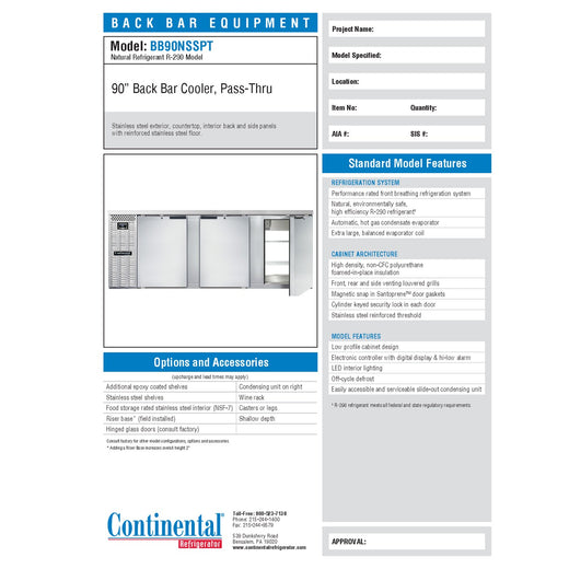 Spec Sheet