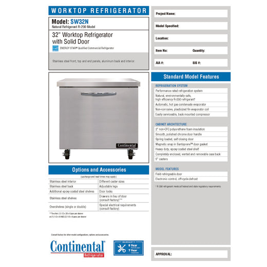Spec Sheet