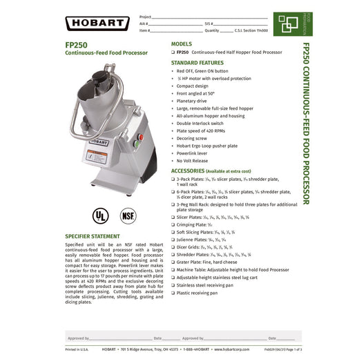 Spec Sheet