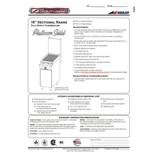 Spec Sheet