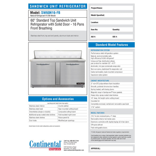 Spec Sheet