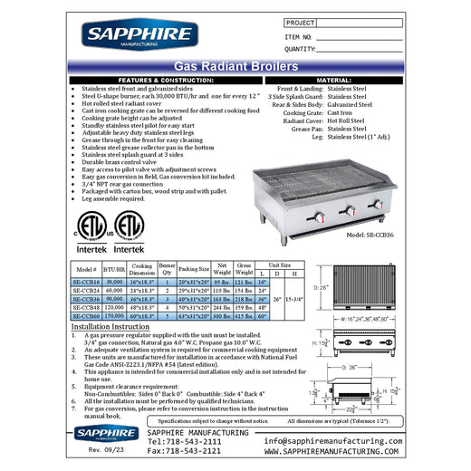 Spec Sheet