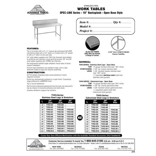 Spec Sheet
