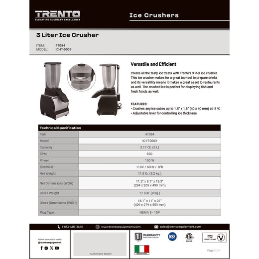 Spec Sheet