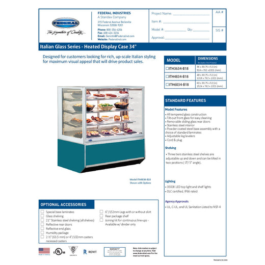 ITH4834-B18 Spec Sheet