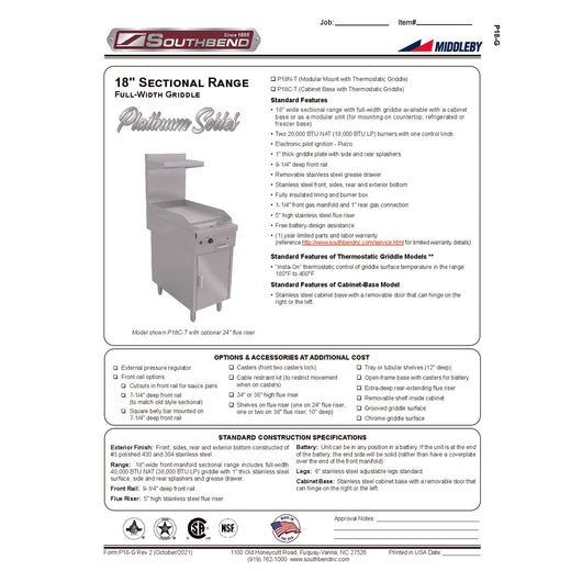 Spec Sheet