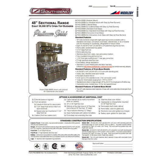 Spec Sheet