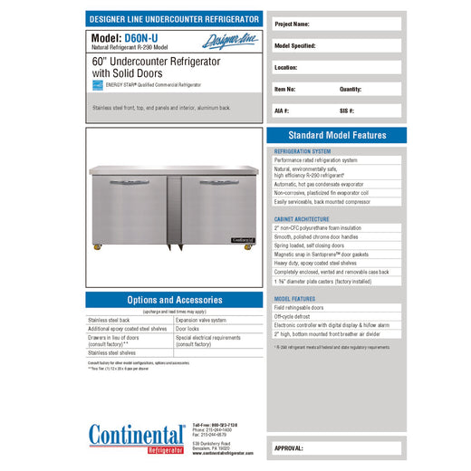 Spec Sheet