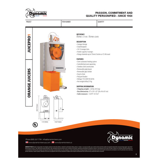 Spec Sheet