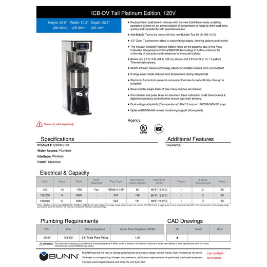 Spec Sheet