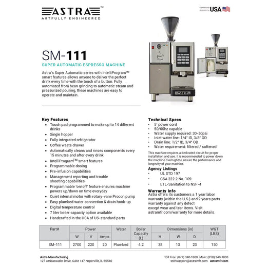 Spec Sheet